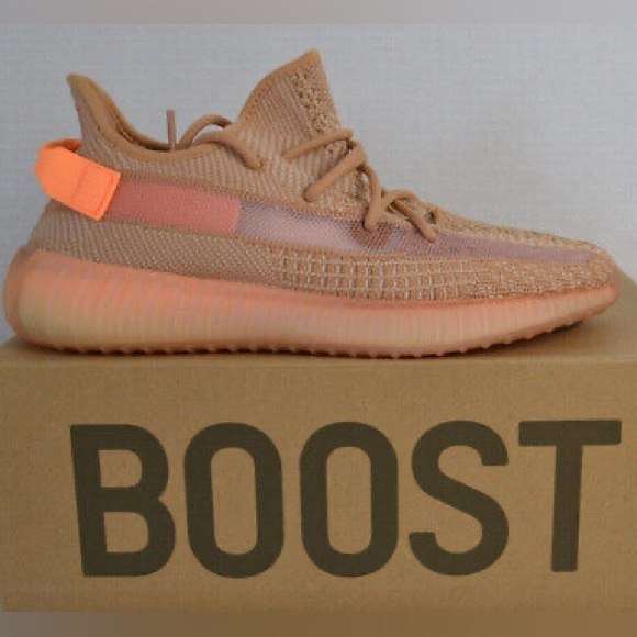 Men's 9.5 adidas Yeezy Boost 350 V2 Clay - Picture 2 of 3